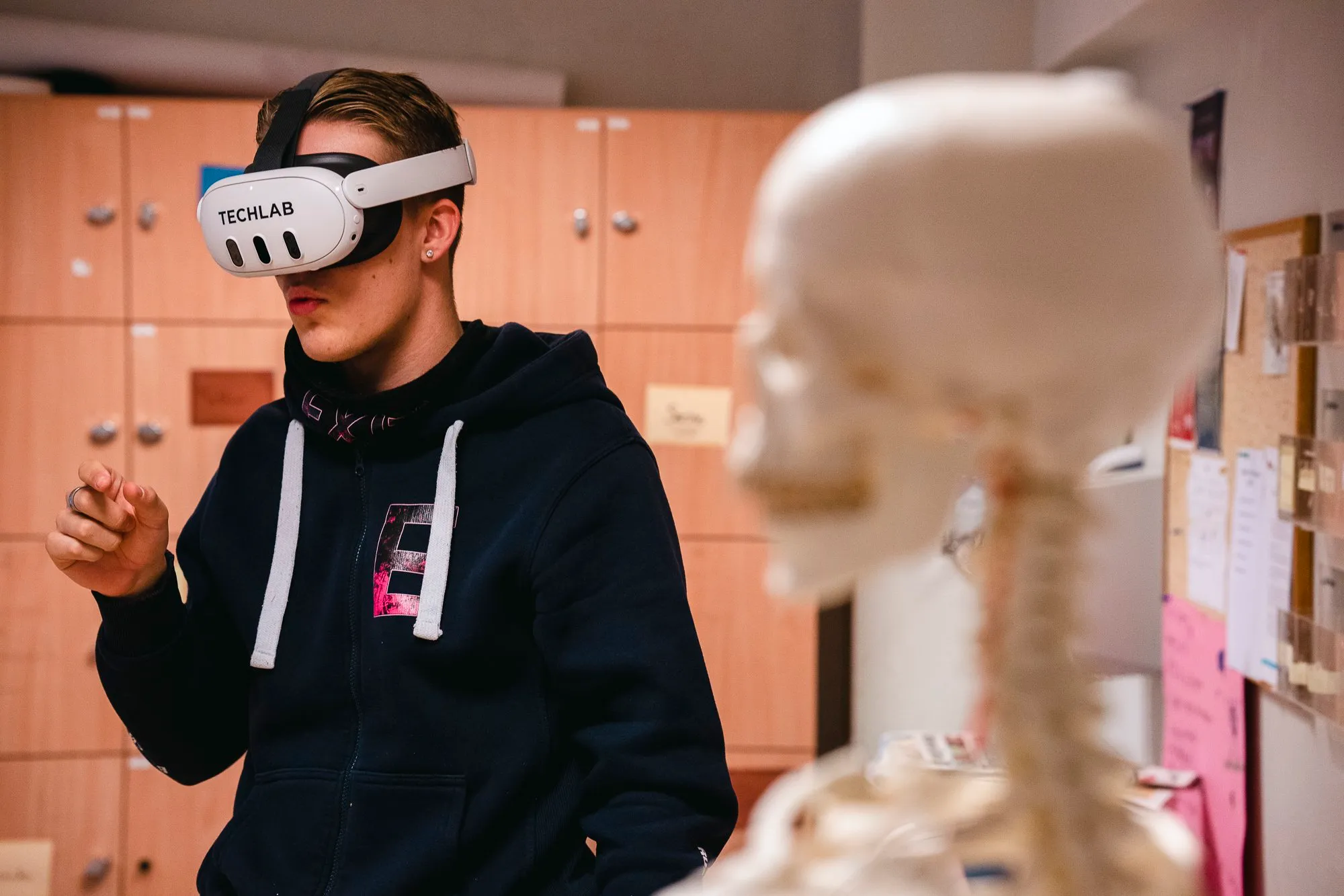 En engasjert elev!Foto TECHLAB, Kay Tomas Bertheussen