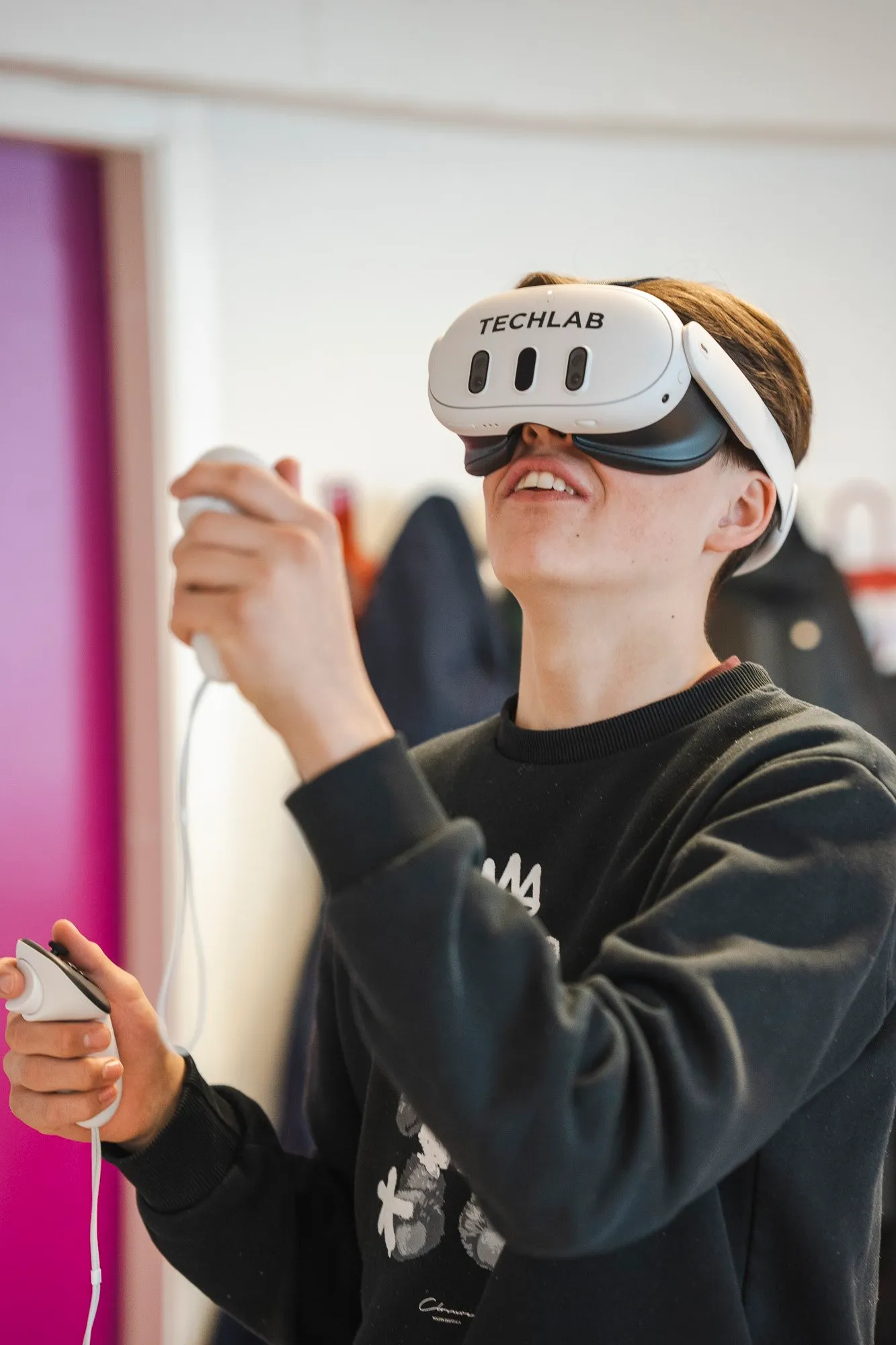Motivert ungdom tester Quest 3📷 TECHLAB / Kay Tomas F Bertheussen