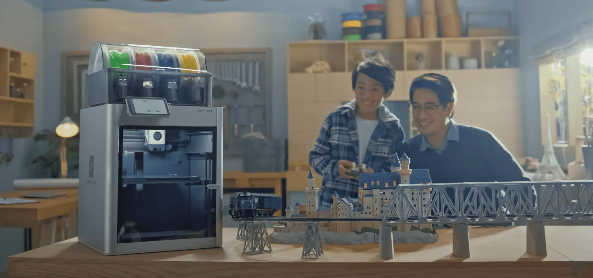 Hele familen kan kose seg med den nye printeren!Fotokreditt Bambu Lab