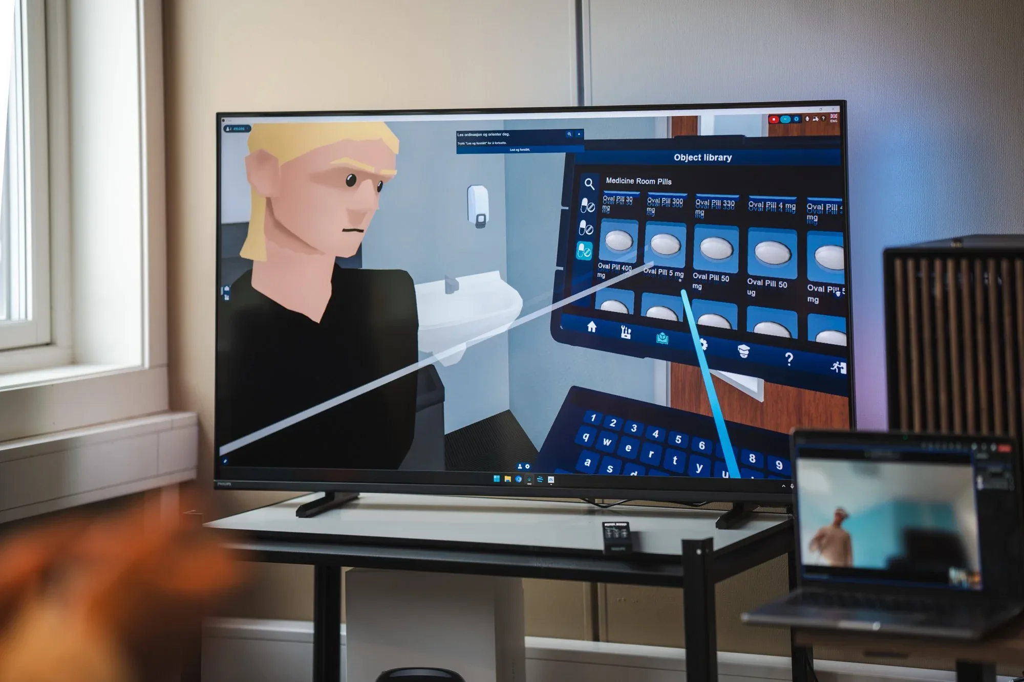 Medisinrom i VR - Virtuell  medikamenthåndtering